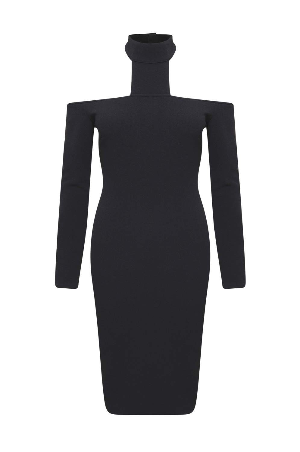 Black Midi Bodycon Dress