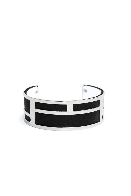 Thin Black Cuff Bangle